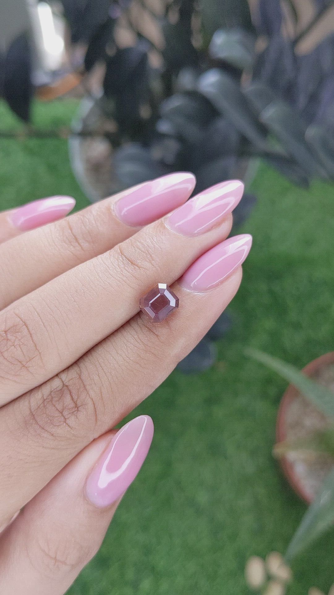 2.23 Ct. Pinkish Brown Sapphire from Tanzania Size Video