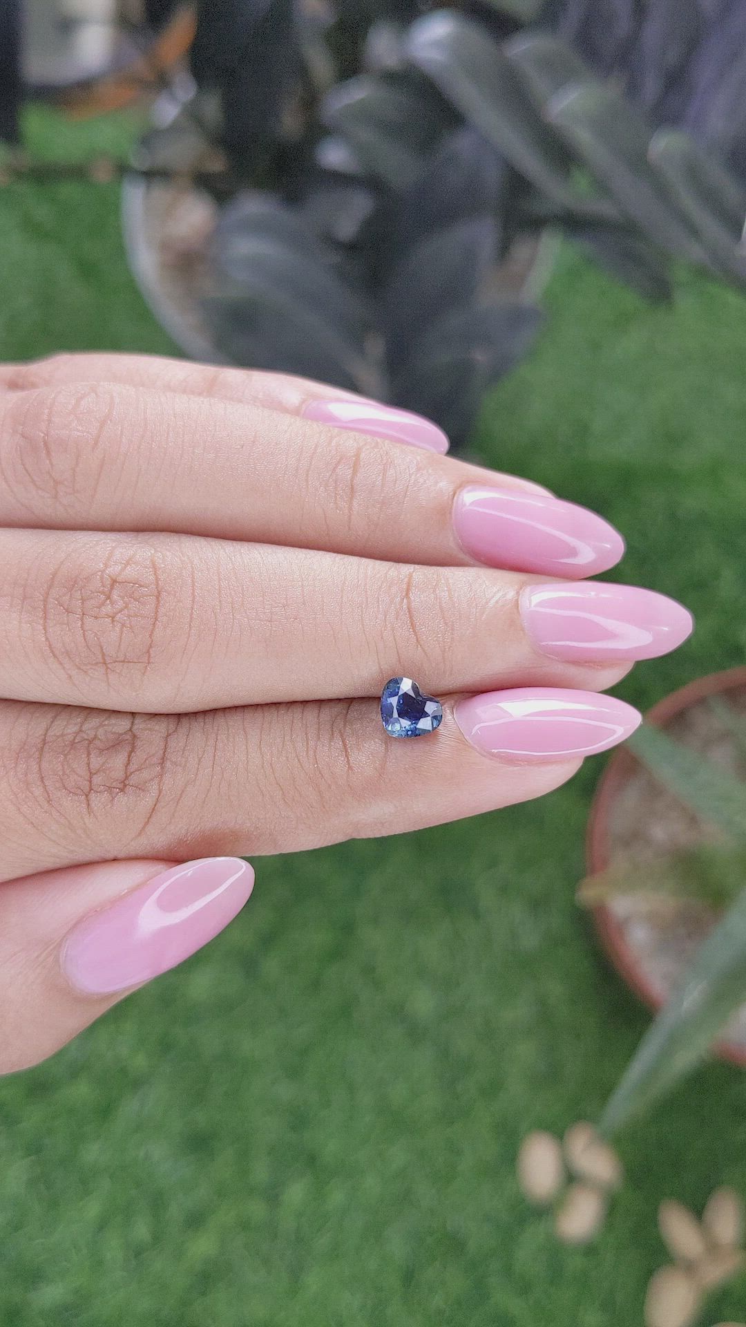 1.14 Ct. Greenish Blue Sapphire from Tanzania Size Video