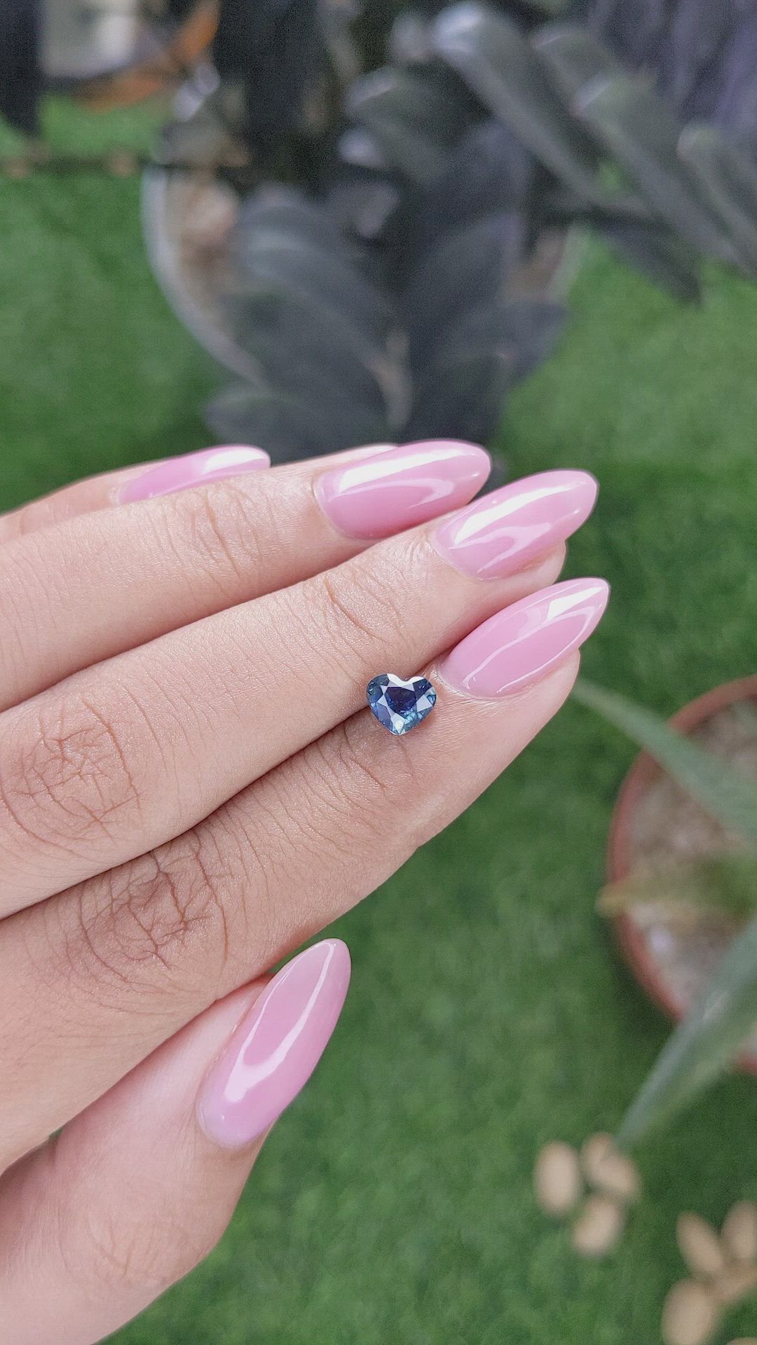 1.14 Ct. Greenish Blue Sapphire from Tanzania Size Video