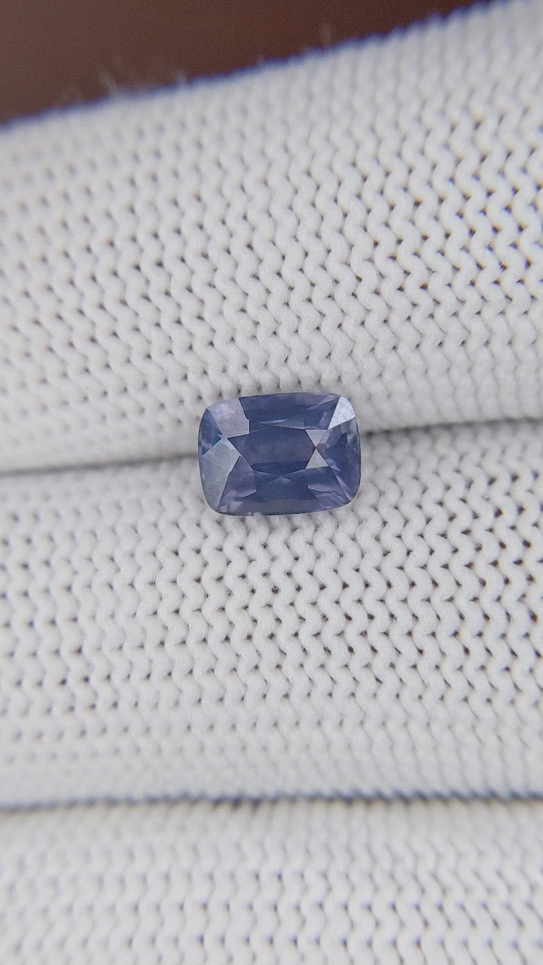 1.71 Ct. Bluish Purple Sapphire from Tanzania Size Video