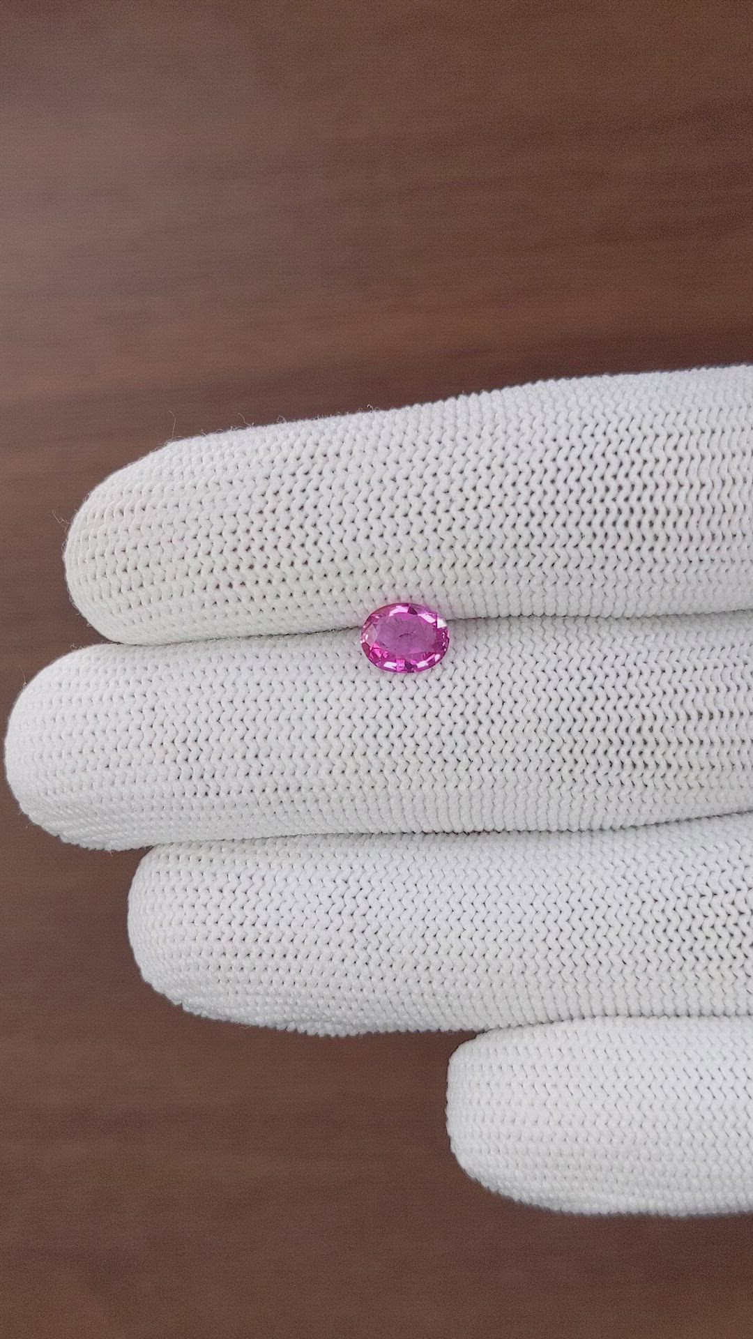 1.04 Ct. Purplish Pink Sapphire from Tanzania Size Video