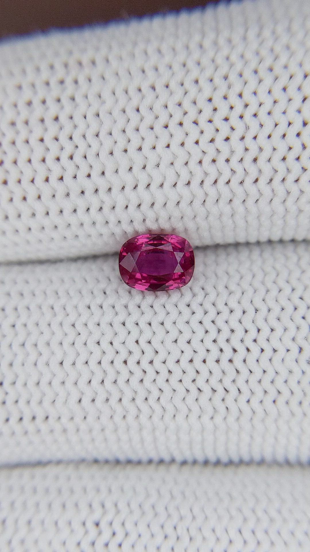 0.92 Ct. Reddish Pink Sapphire from Tanzania Size Video
