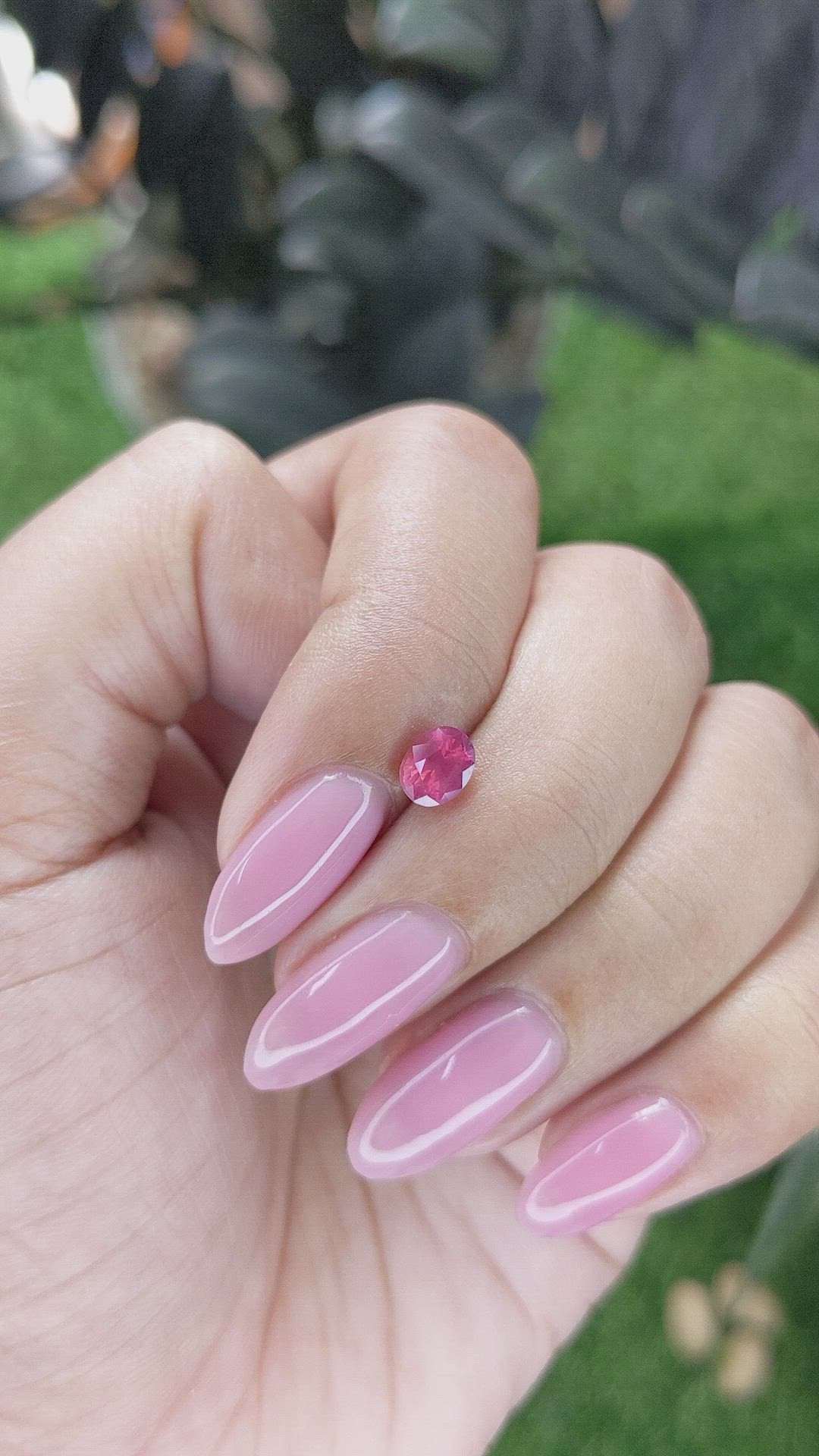 0.78 Ct. Padparadscha Sapphire from Tanzania Size Video
