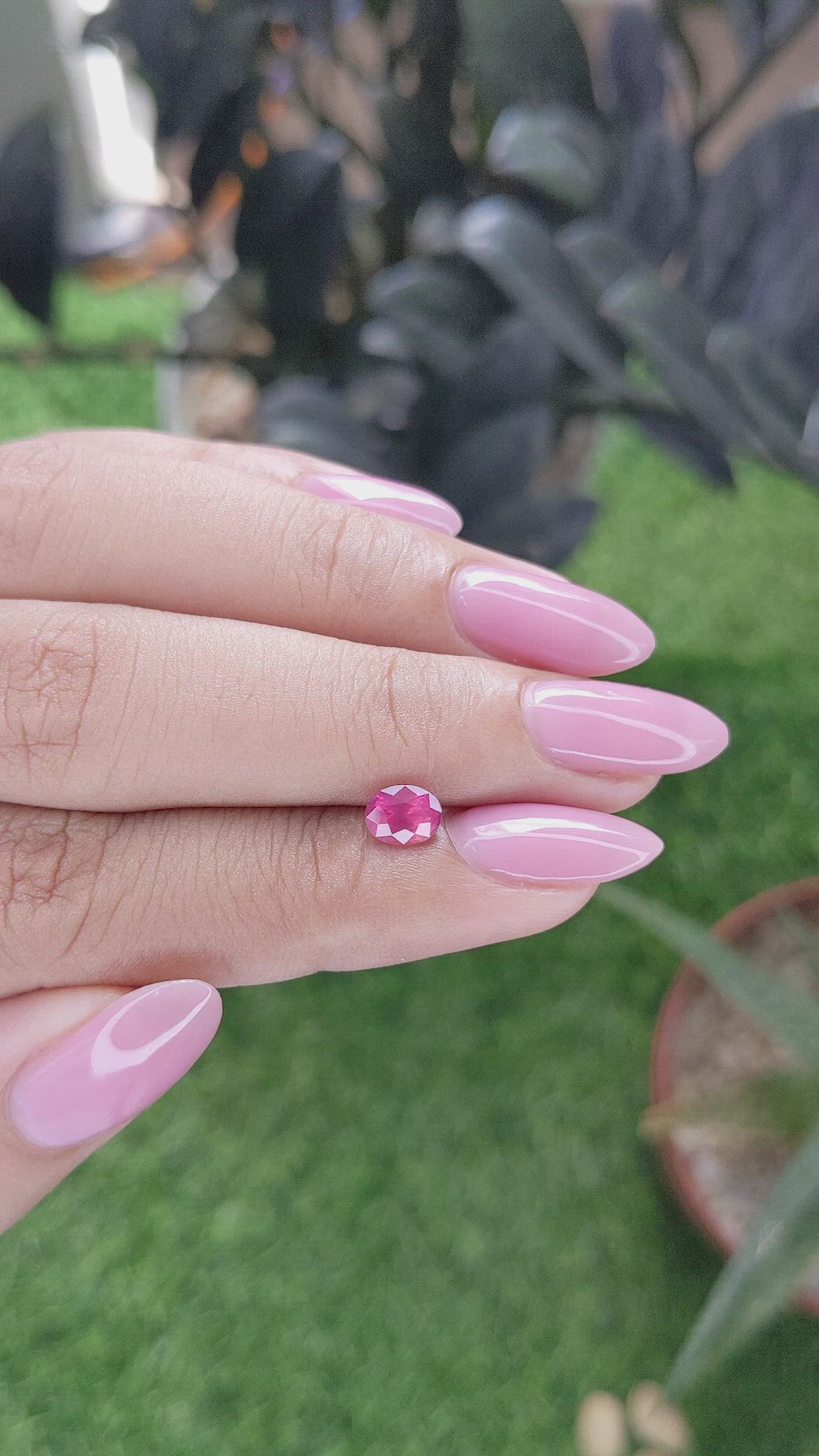 0.78 Ct. Padparadscha Sapphire from Tanzania Size Video