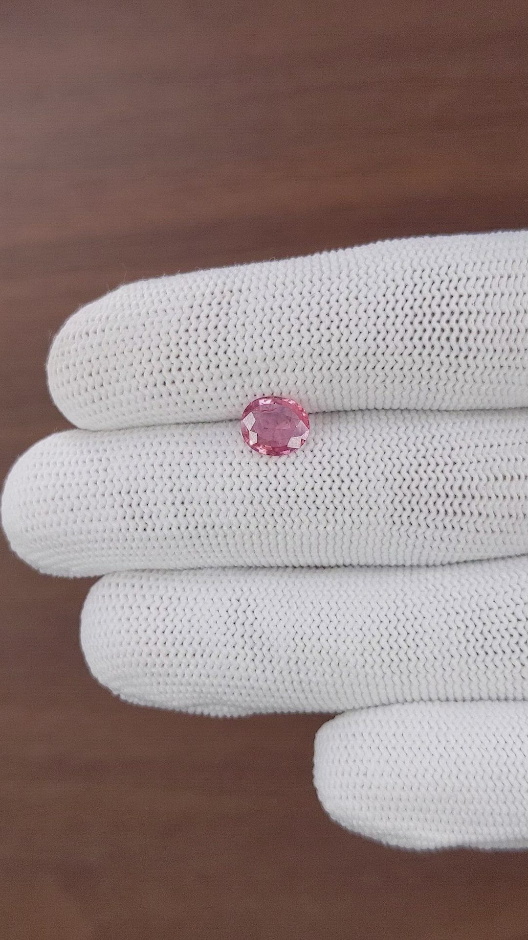 1.12 Ct. Padparadscha Sapphire from Tanzania Size Video