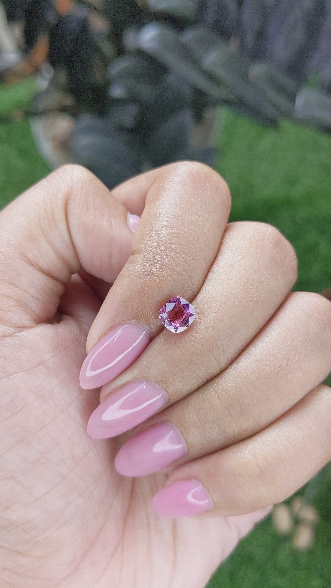1.02 Ct. Purplish Pink Sapphire from Tanzania Size Video