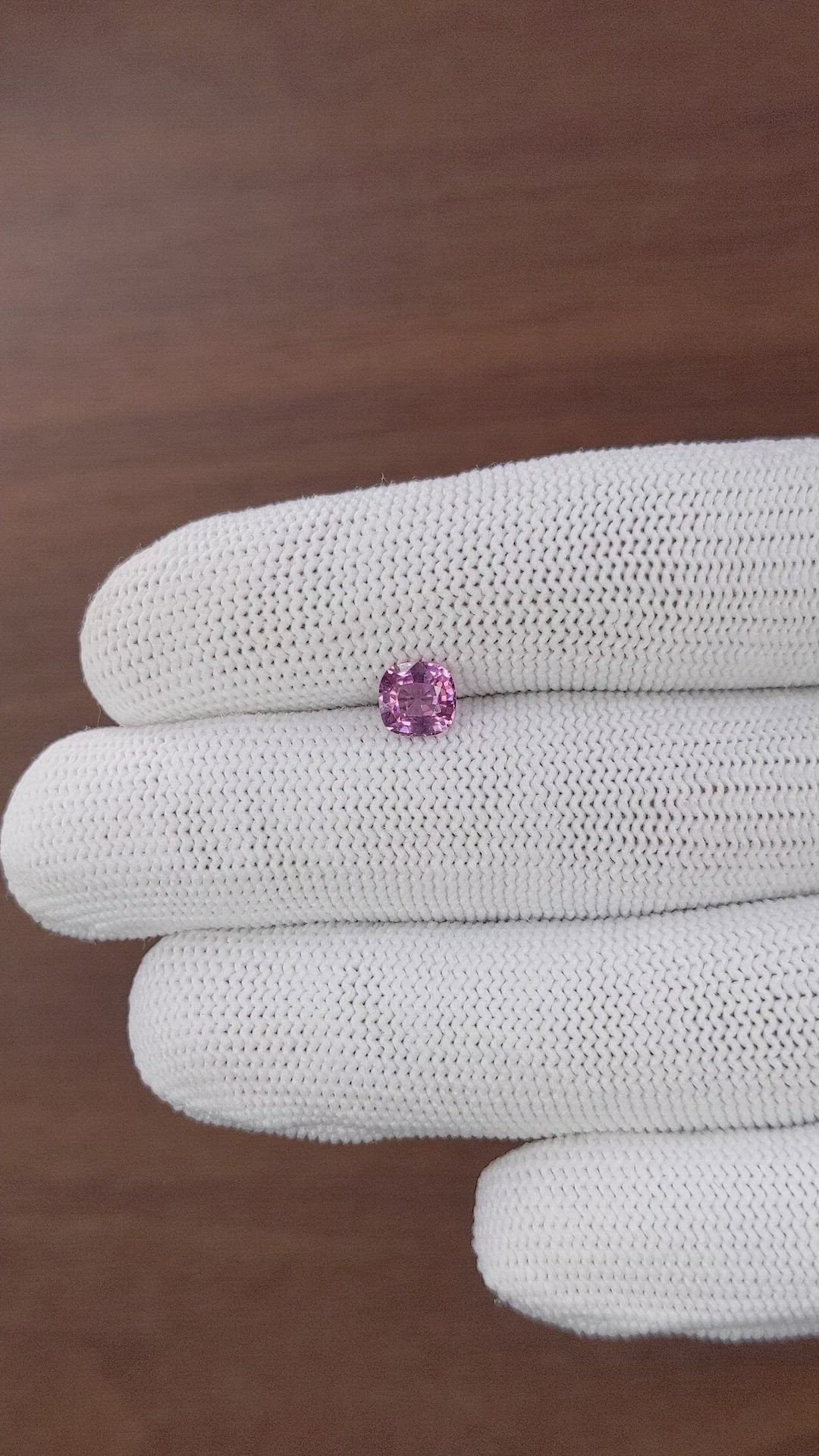 1.02 Ct. Purplish Pink Sapphire from Tanzania Size Video