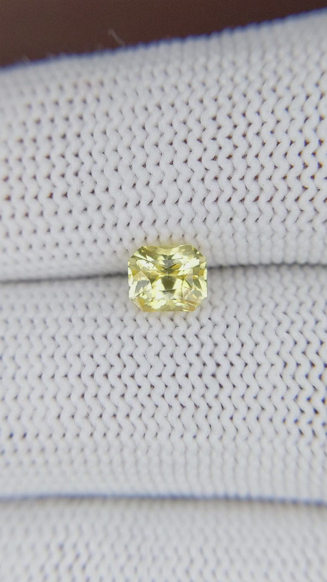 1.12 Ct. Yellow Sapphire from Tanzania Size Video