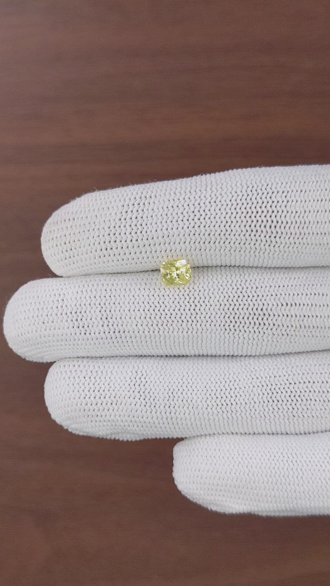 1.12 Ct. Yellow Sapphire from Tanzania Size Video