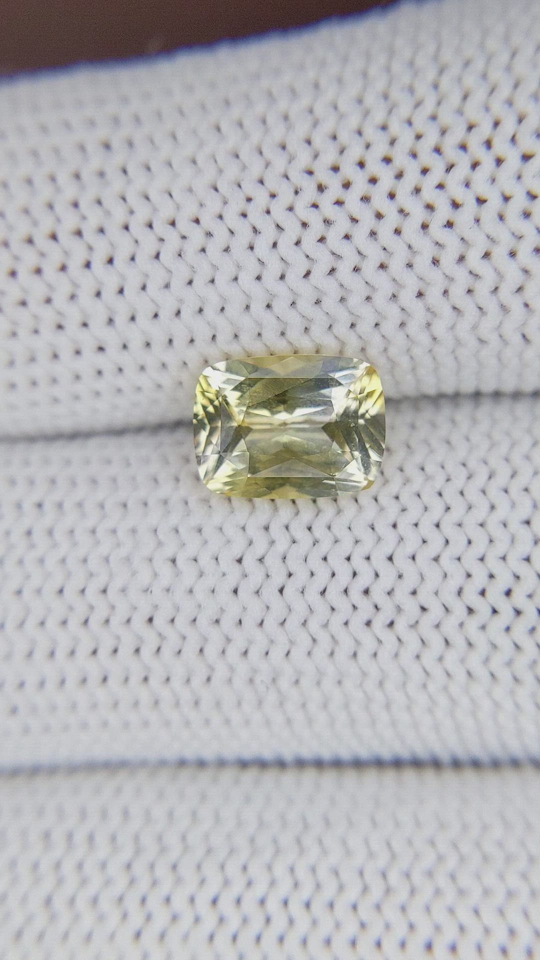 2.09 Ct. Yellow Sapphire from Tanzania Size Video
