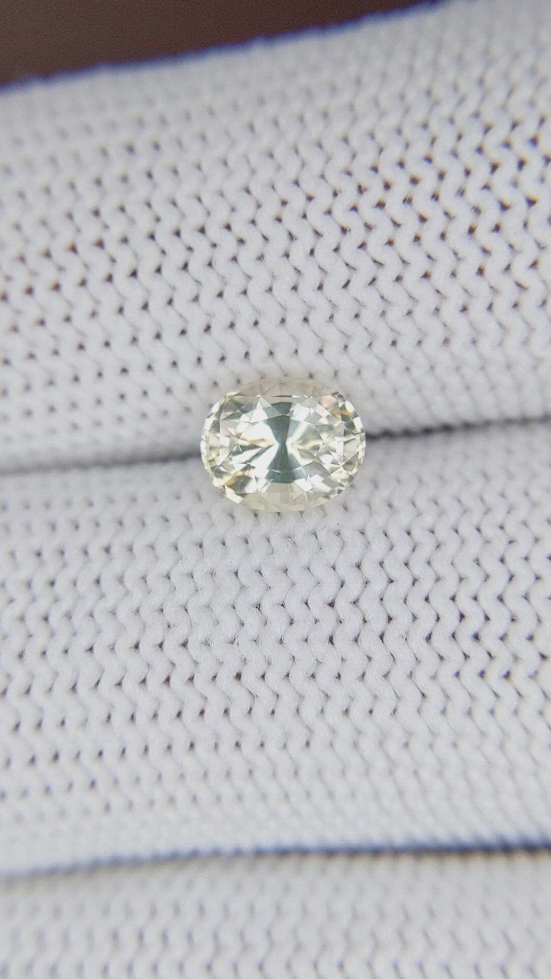 1.28 Ct. Yellow Sapphire from Tanzania Size Video