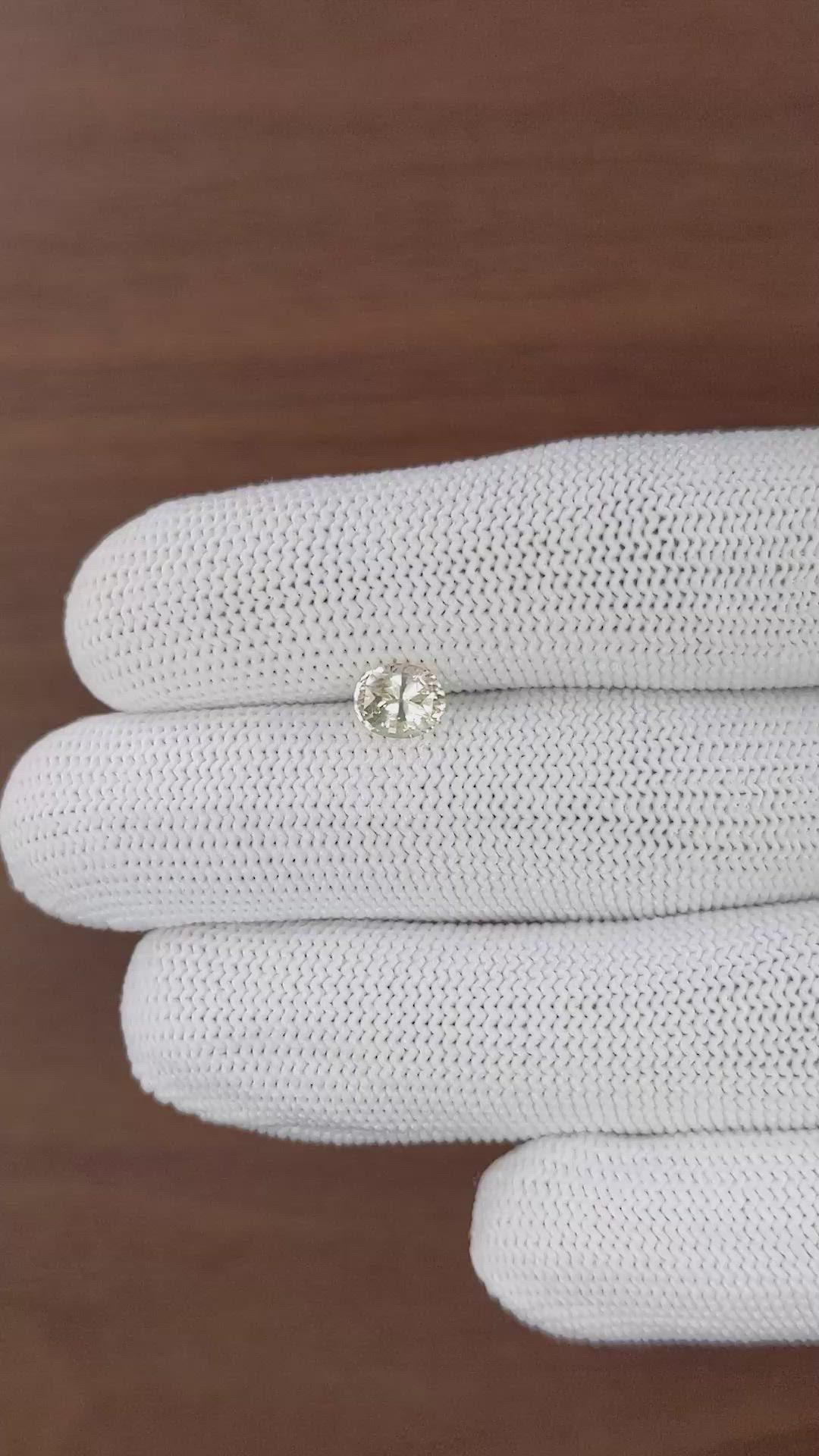 1.28 Ct. Yellow Sapphire from Tanzania Size Video