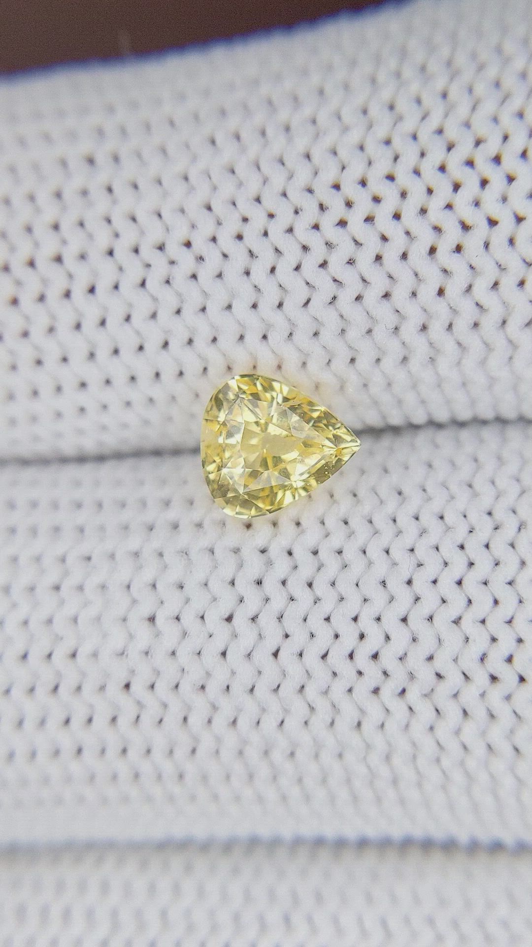 1.18 Ct. Yellow Sapphire from Tanzania Size Video