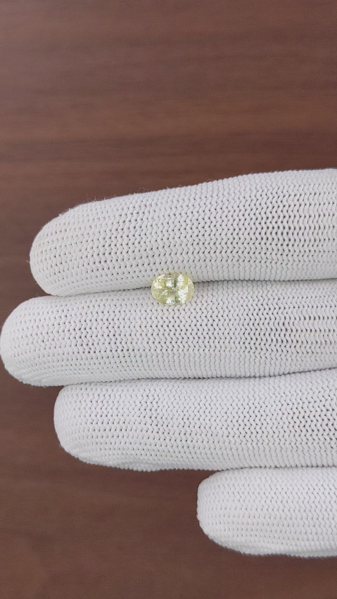 1.25 Ct. Yellow Sapphire from Tanzania Size Video