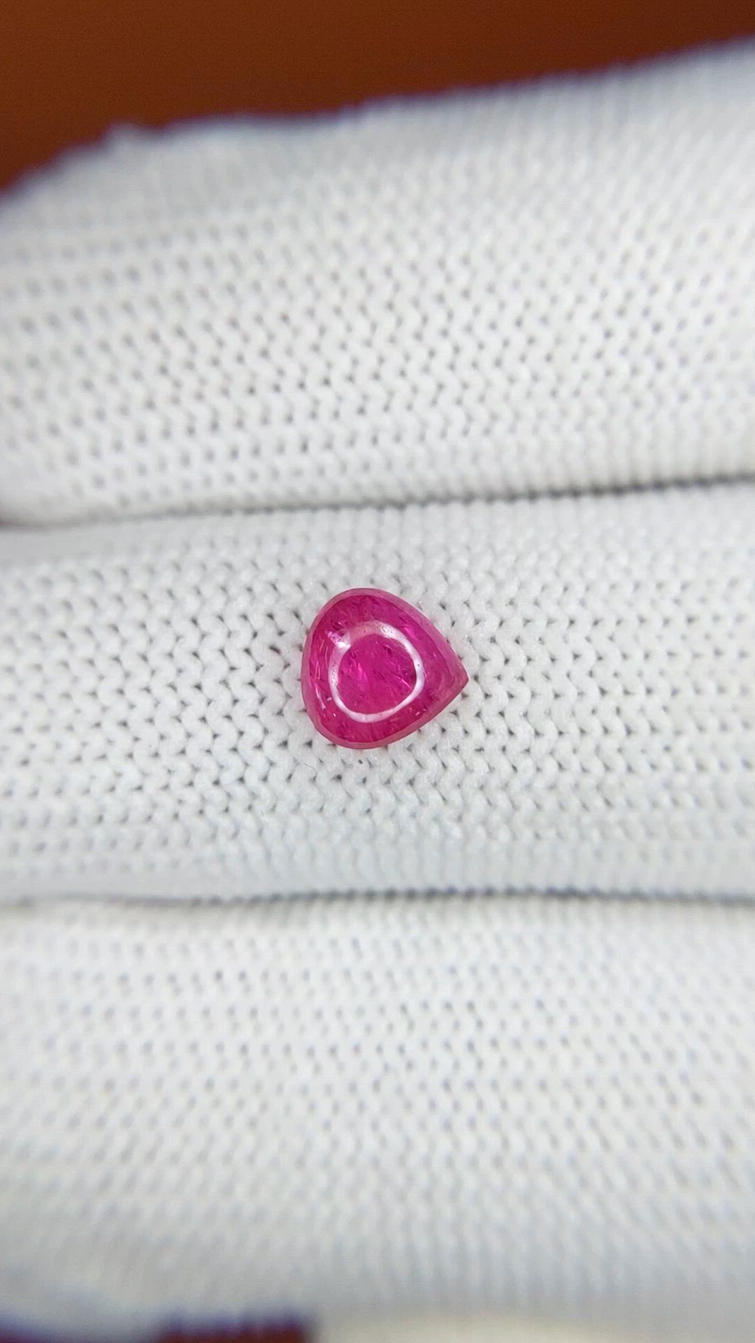 1.29 Ct. Pink Cabochon Sapphire from Tanzania Size Video