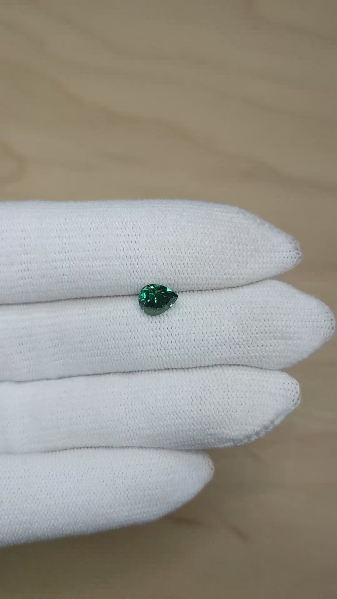 1.46 Ct. Bluish Green Sapphire from Montana Size Video