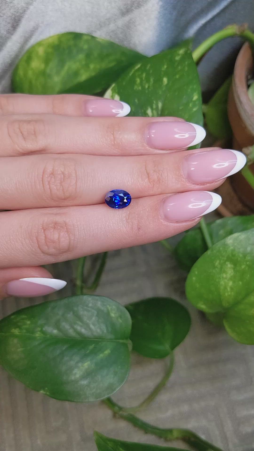 2.58 Ct. Blue Sapphire from Ceylon (Sri Lanka) Size Video