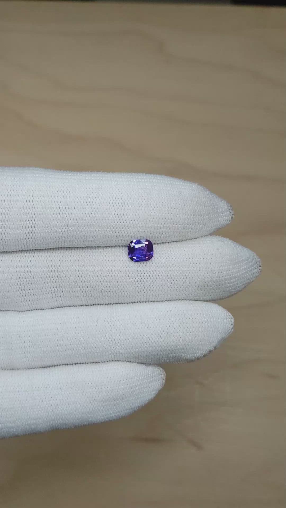 1.04 Ct. Bi Color / Parti Sapphire from Madagascar Size Video