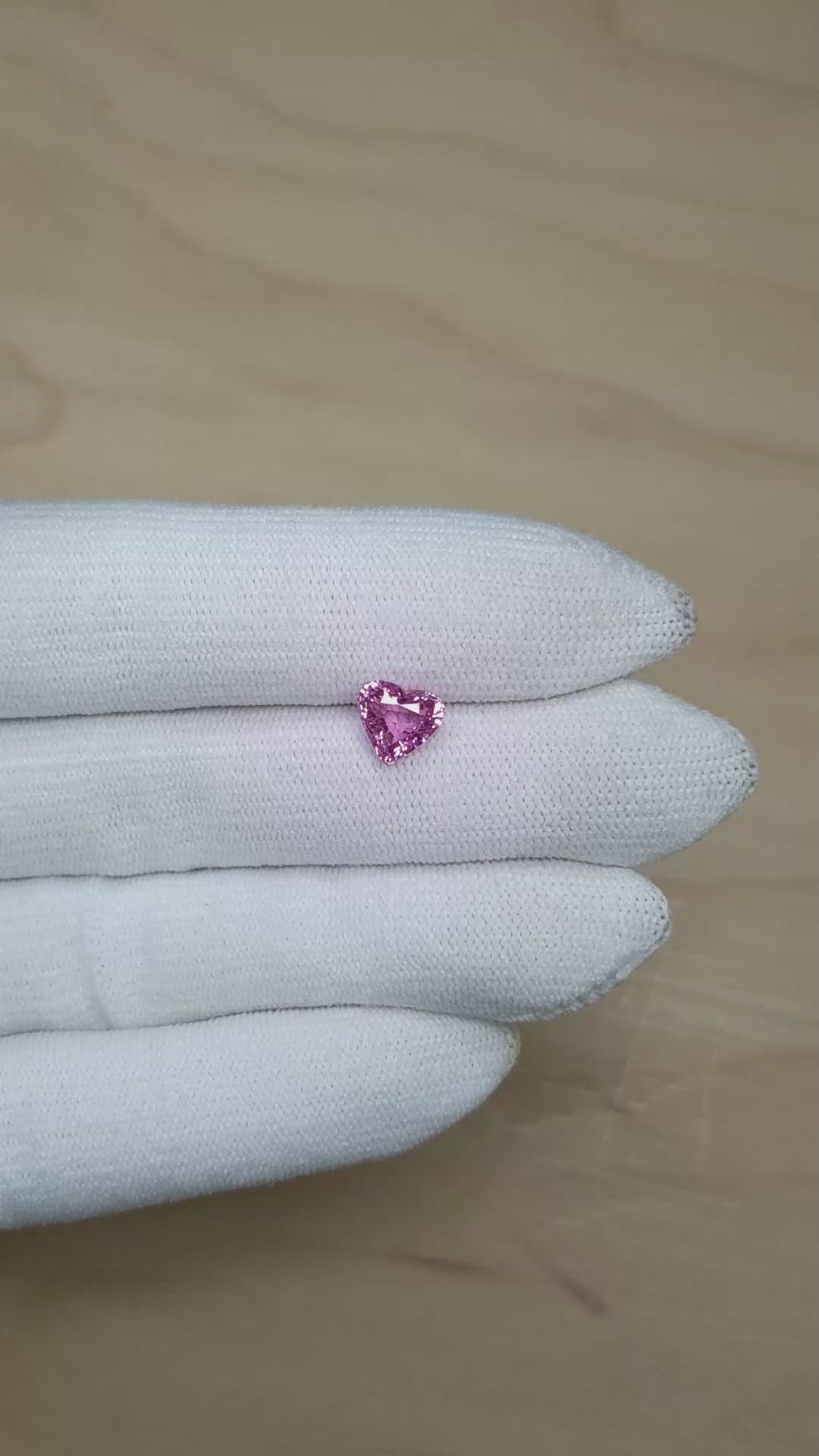 2.02 Ct. Purplish Pink Sapphire from Madagascar Size Video