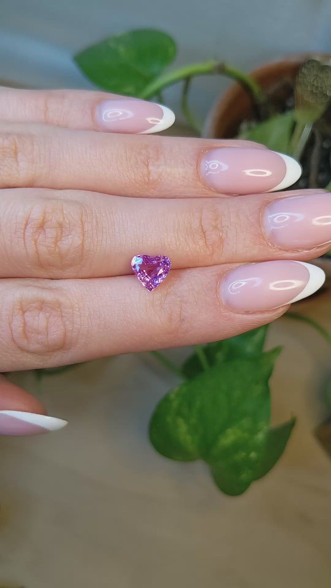 2.02 Ct. Purplish Pink Sapphire from Madagascar Size Video