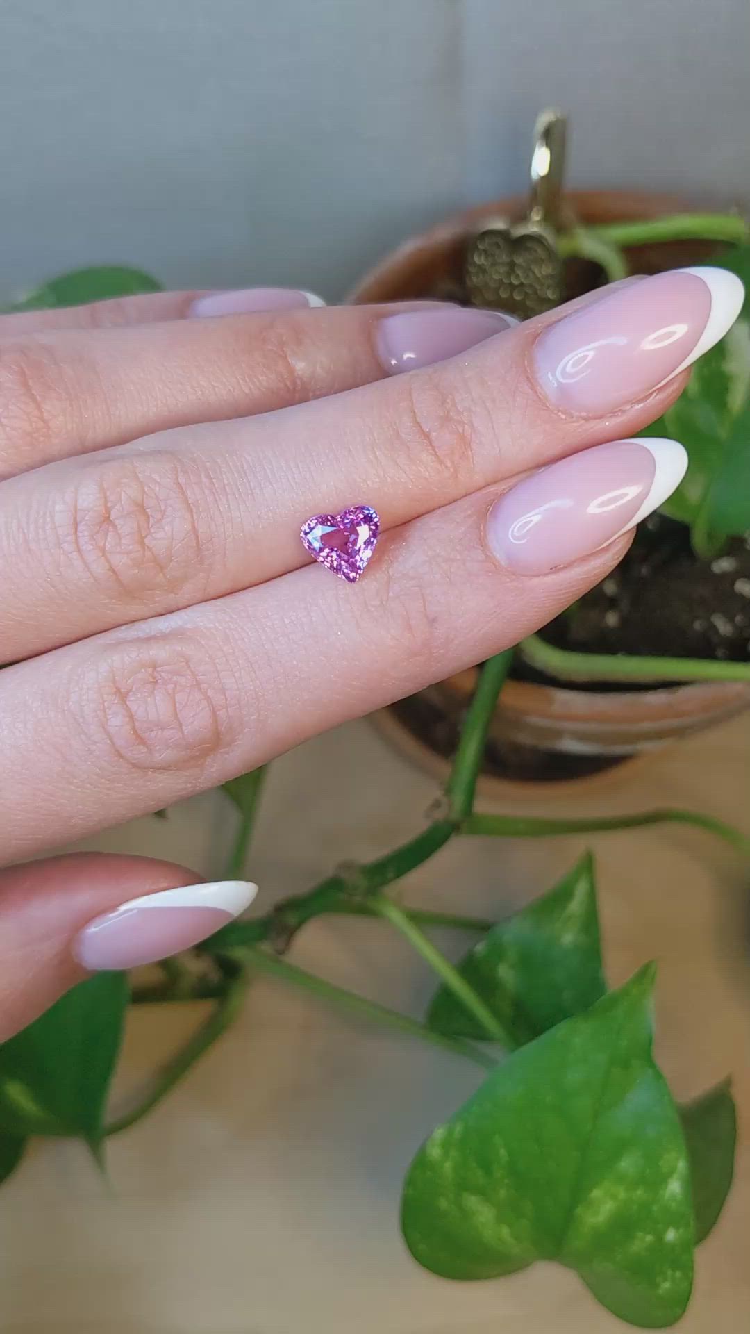 2.02 Ct. Purplish Pink Sapphire from Madagascar Size Video