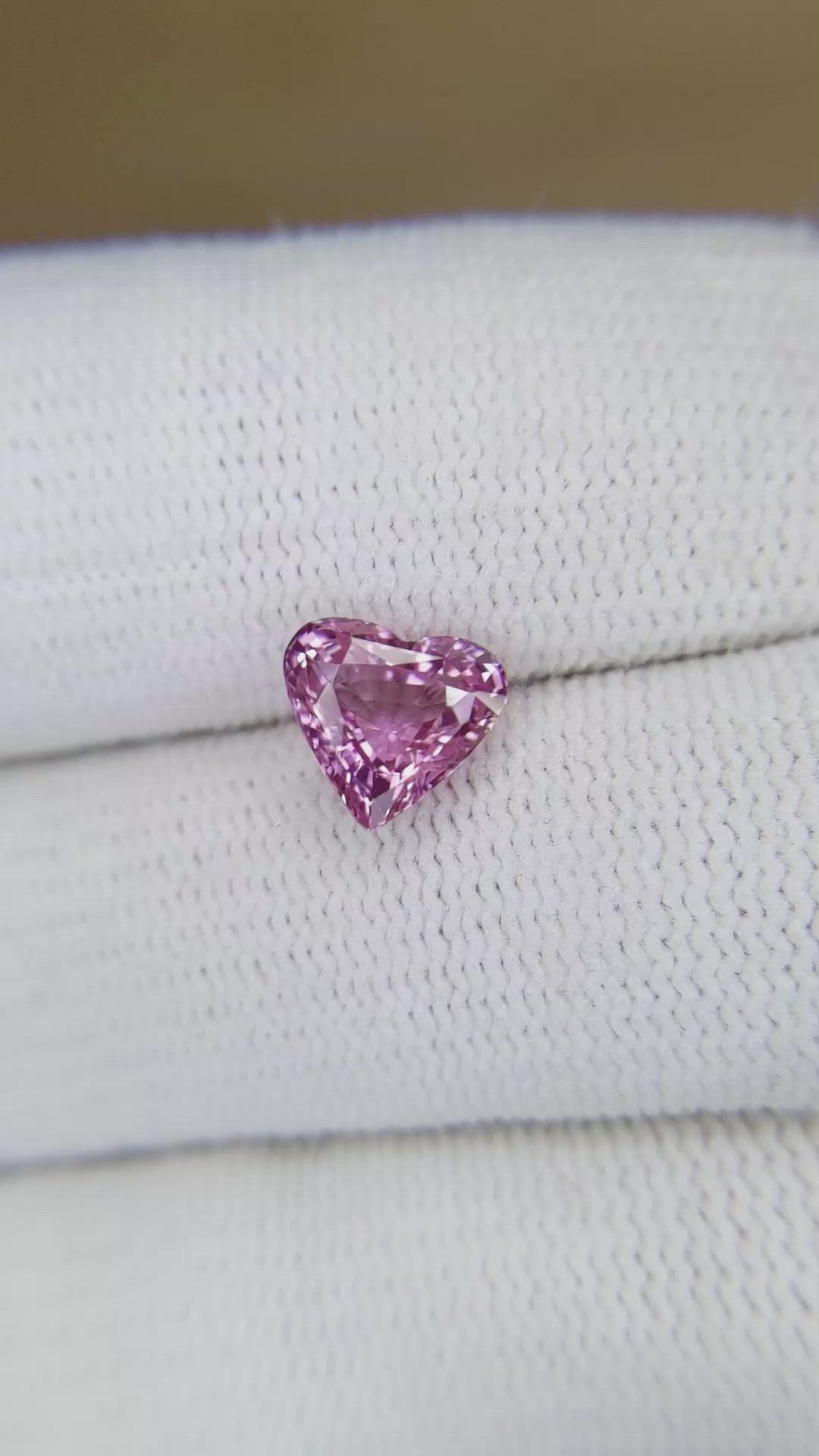 2.02 Ct. Purplish Pink Sapphire from Madagascar Size Video