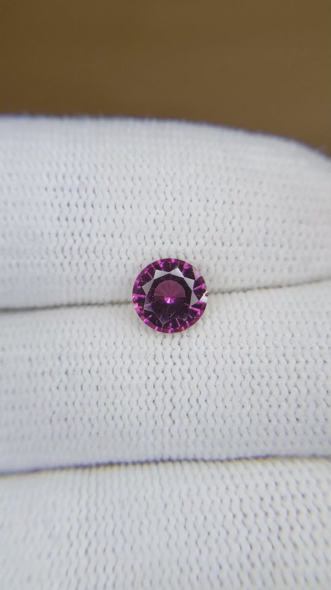 1.24 Ct. Purplish Pink Sapphire from Madagascar Size Video