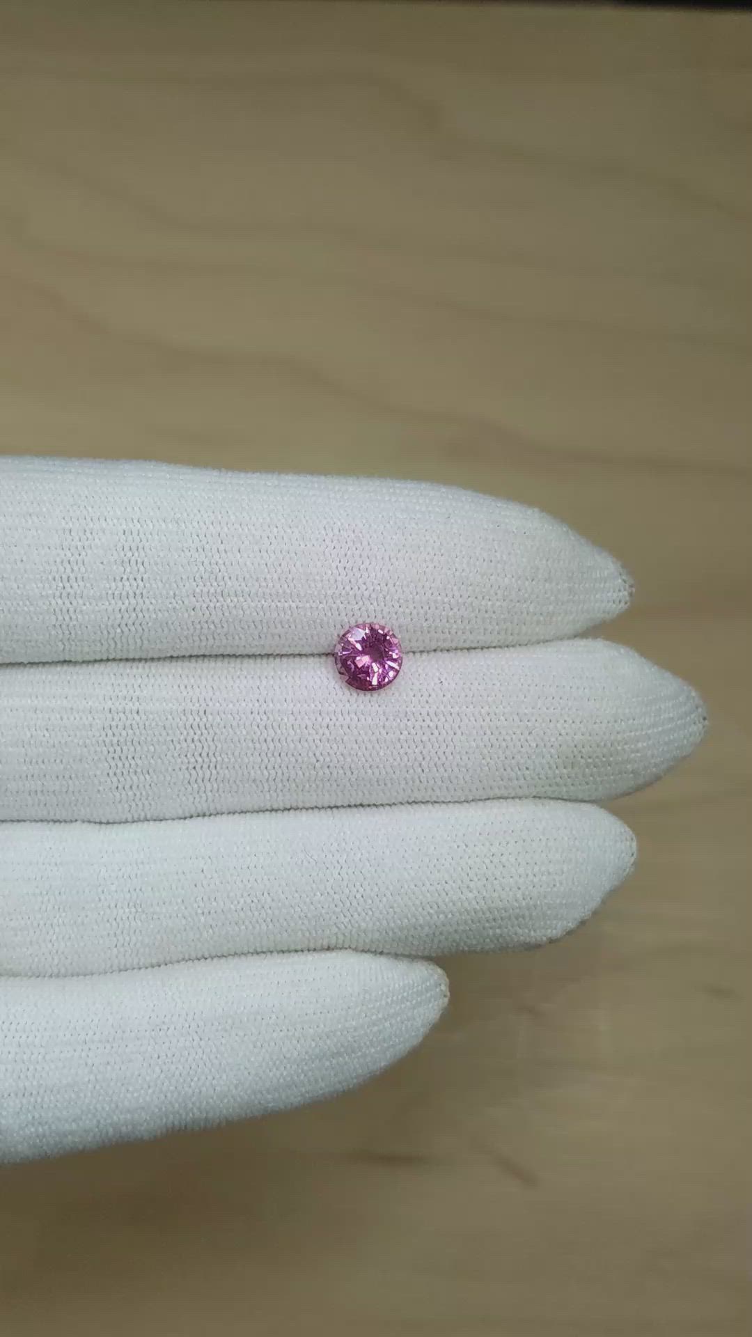 1.54 Ct. Pinkish Purple Sapphire from Madagascar Size Video