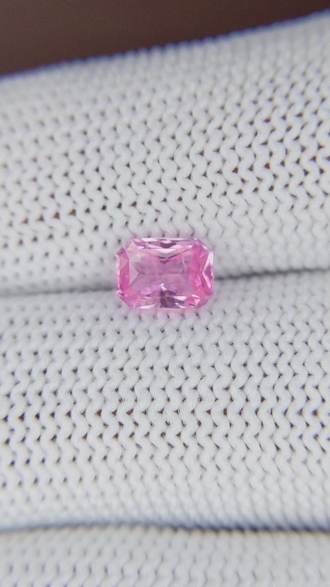 1.08 Ct. Pink Sapphire from Ceylon (Sri Lanka) Size Video