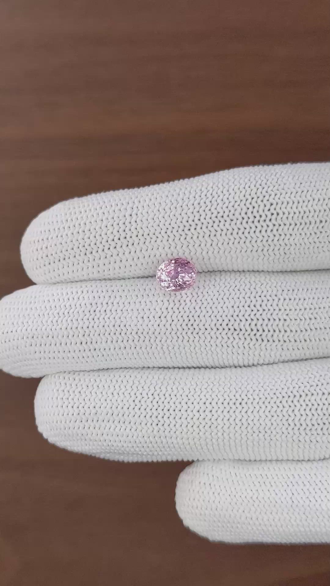 2.01 Ct. Purplish Pink Sapphire from Ceylon (Sri Lanka) Size Video