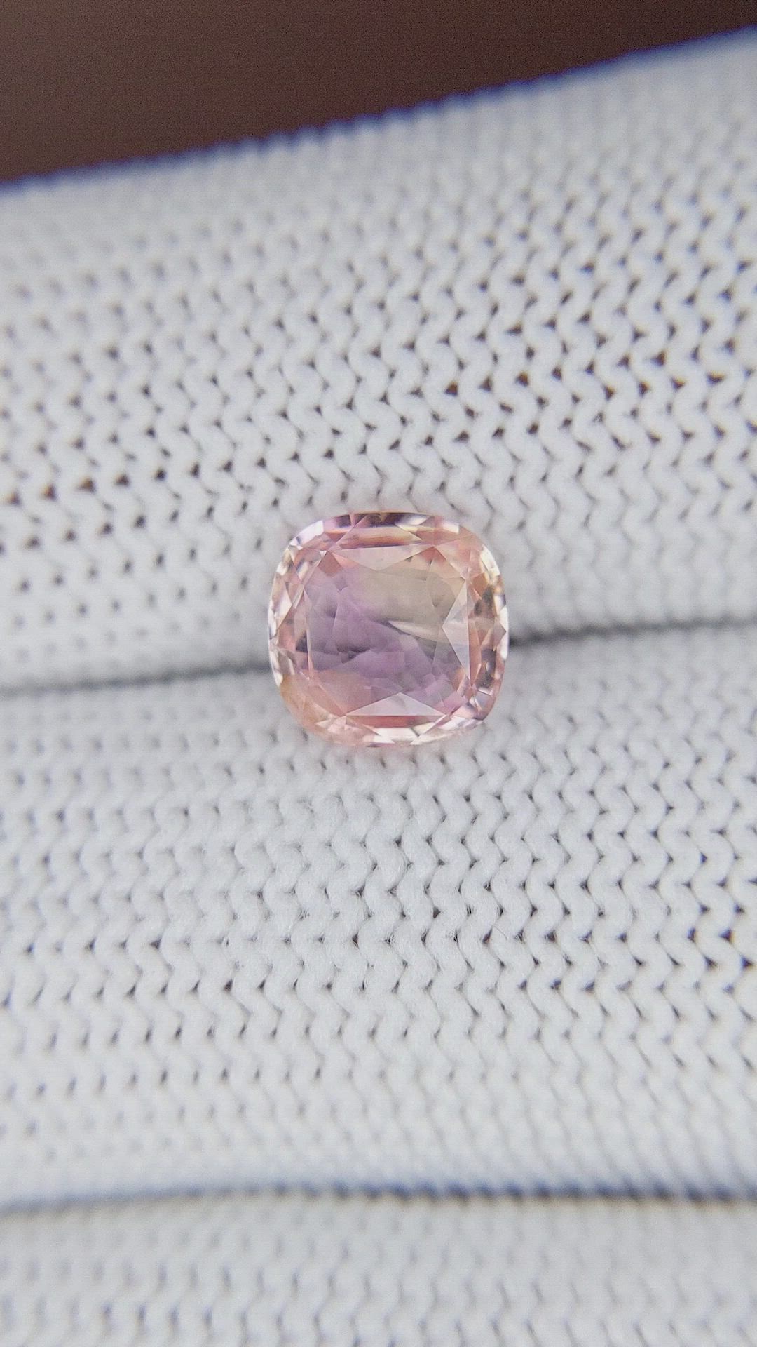 2.01 Ct. Padparadscha Sapphire from Ceylon (Sri Lanka) Size Video