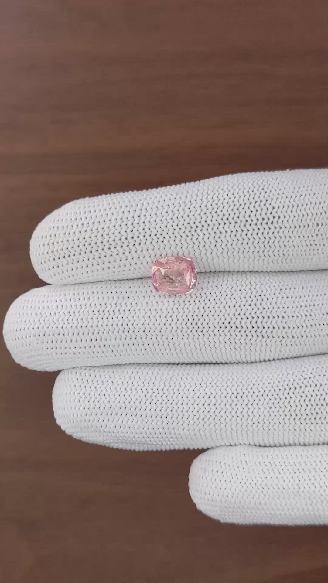 2.53 Ct. Pink Sapphire from Ceylon (Sri Lanka) Size Video