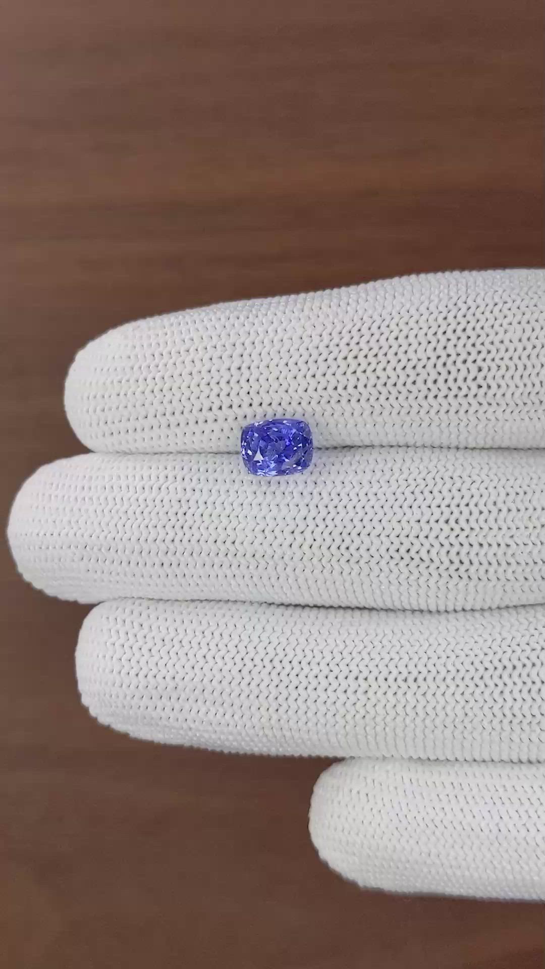 2.61 Ct. Blue Sapphire from Ceylon (Sri Lanka) Size Video
