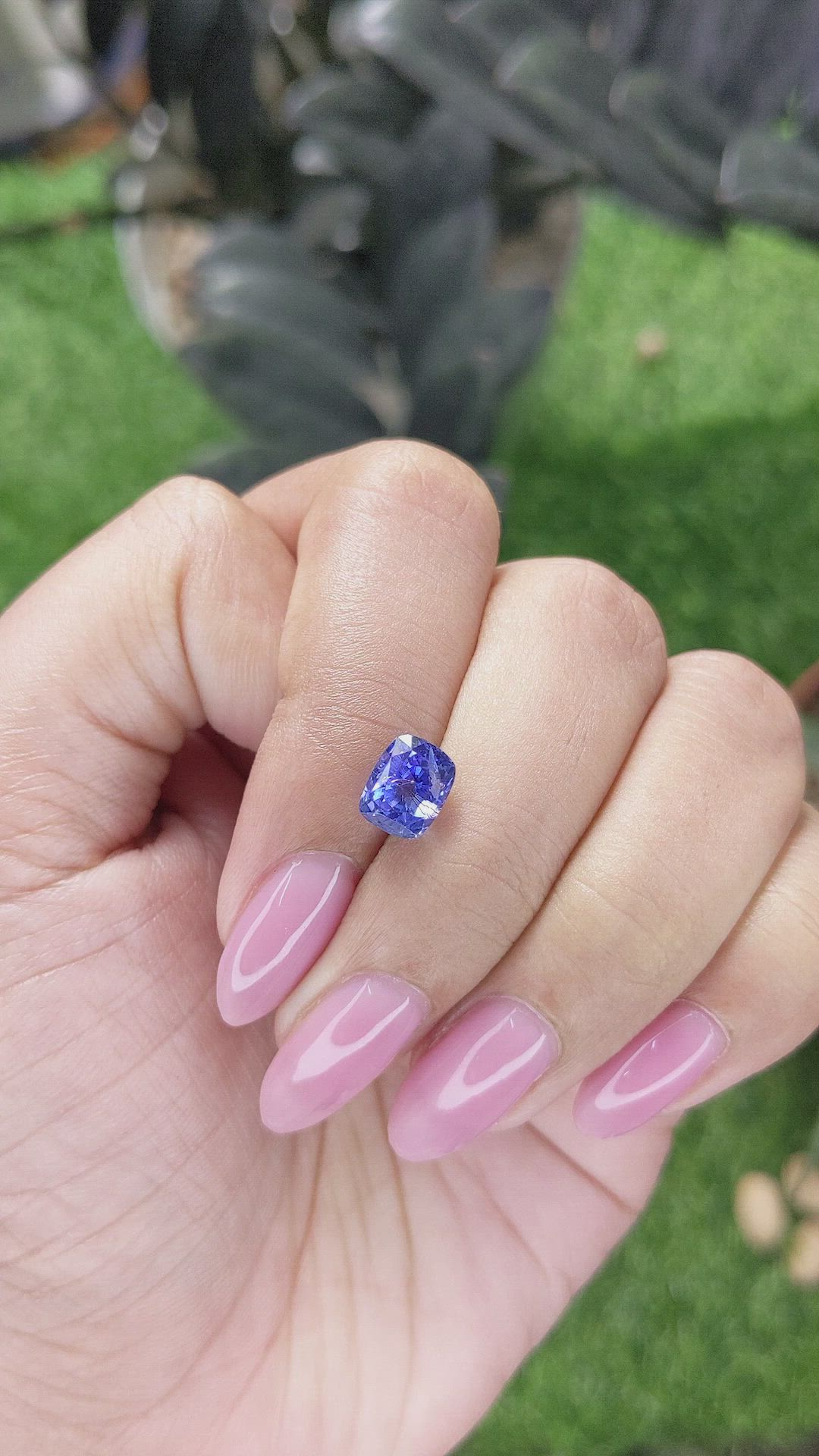 2.61 Ct. Blue Sapphire from Ceylon (Sri Lanka) Size Video