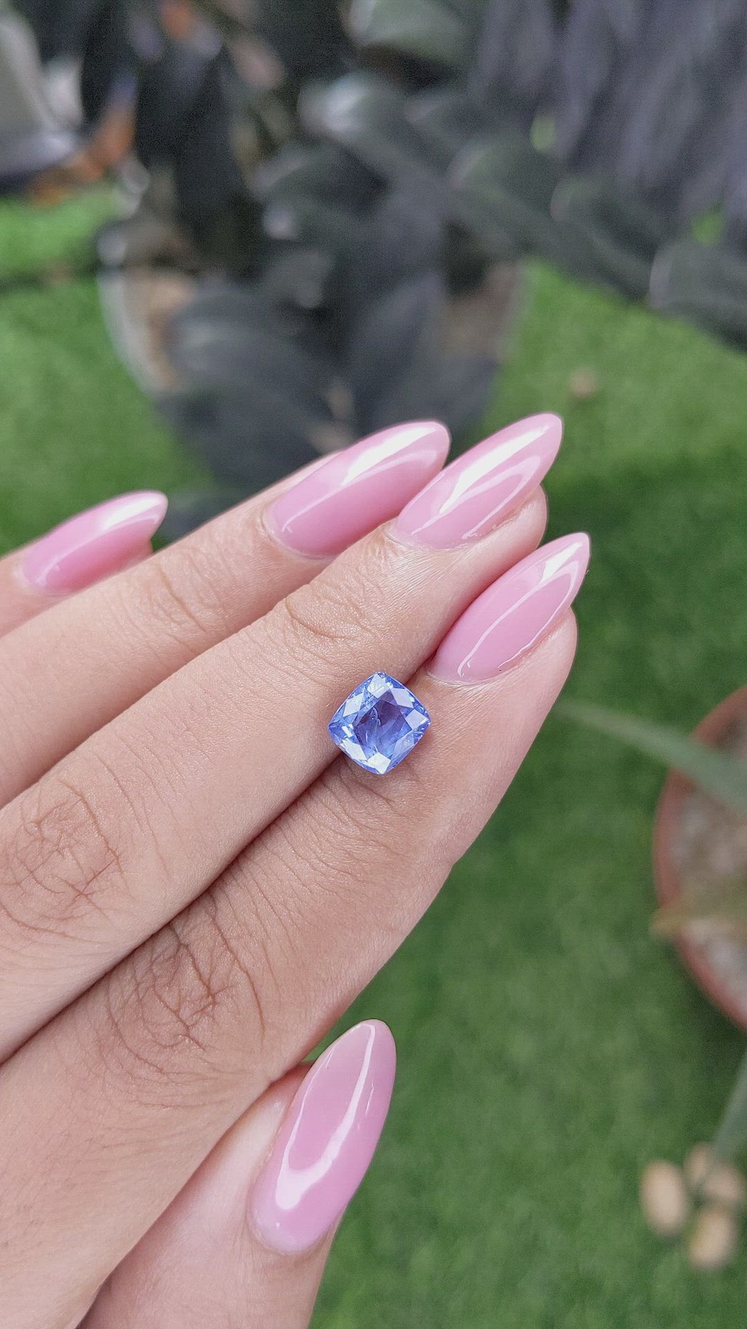 2.20 Ct. Blue Sapphire from Ceylon (Sri Lanka) Size Video