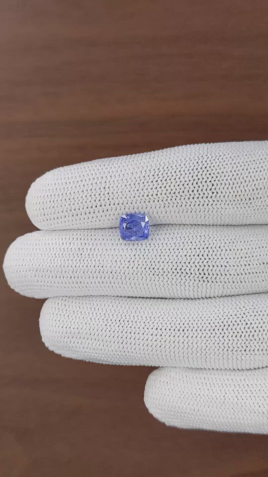 2.20 Ct. Blue Sapphire from Ceylon (Sri Lanka) Size Video