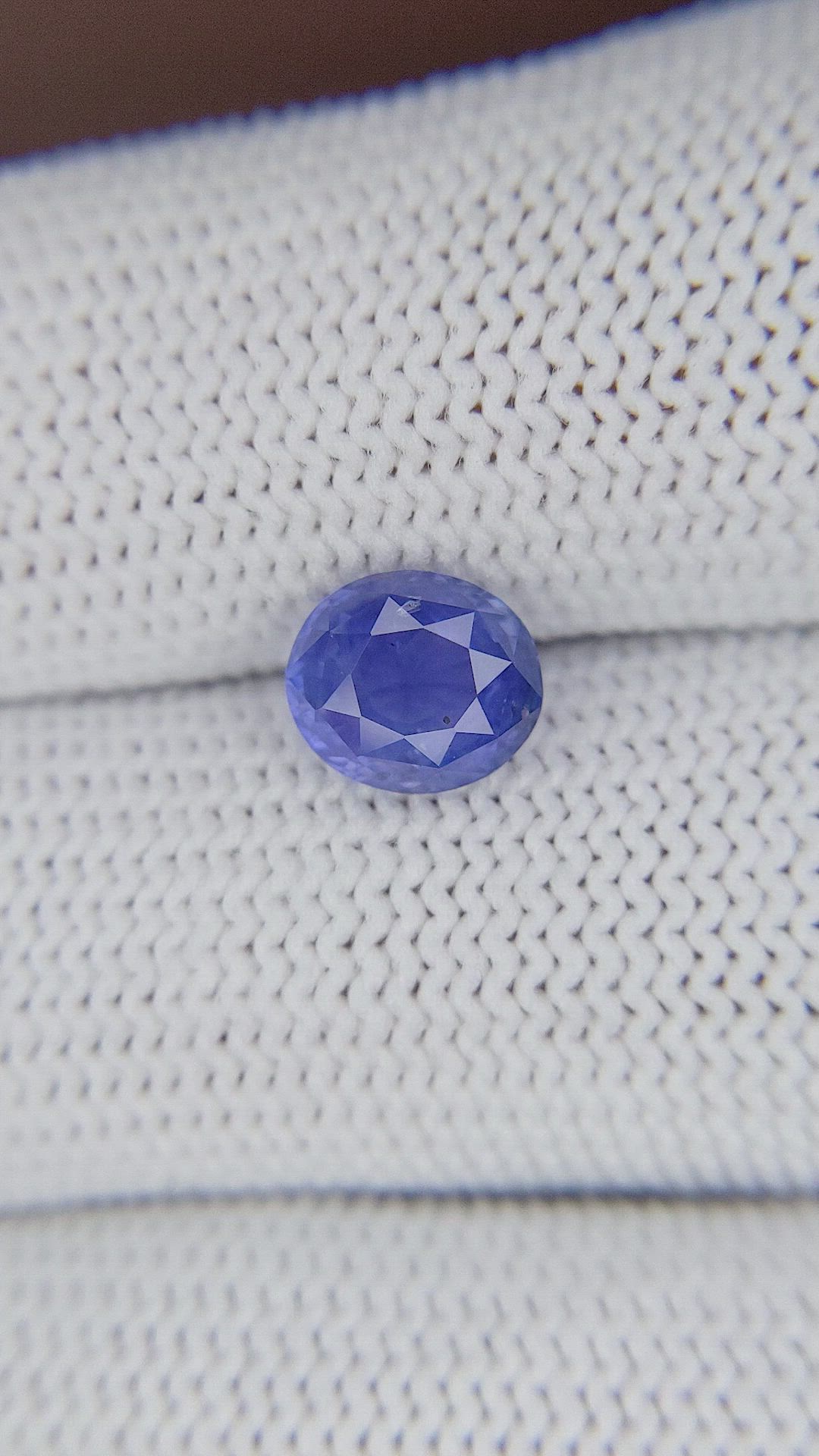 2.09 Ct. Purplish Blue Sapphire from Ceylon (Sri Lanka) Size Video