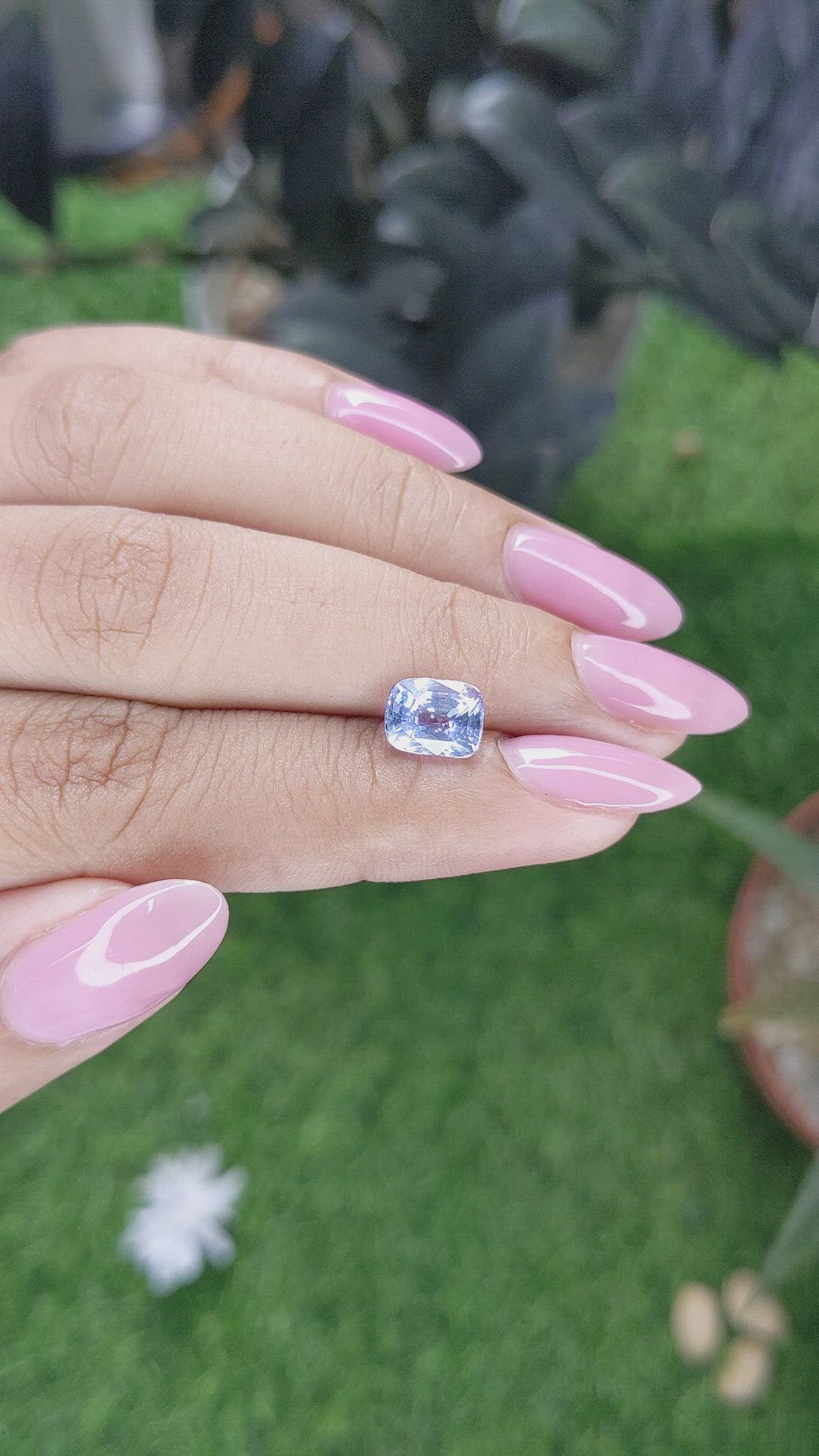 2.07 Ct. Blue Sapphire from Ceylon (Sri Lanka) Size Video