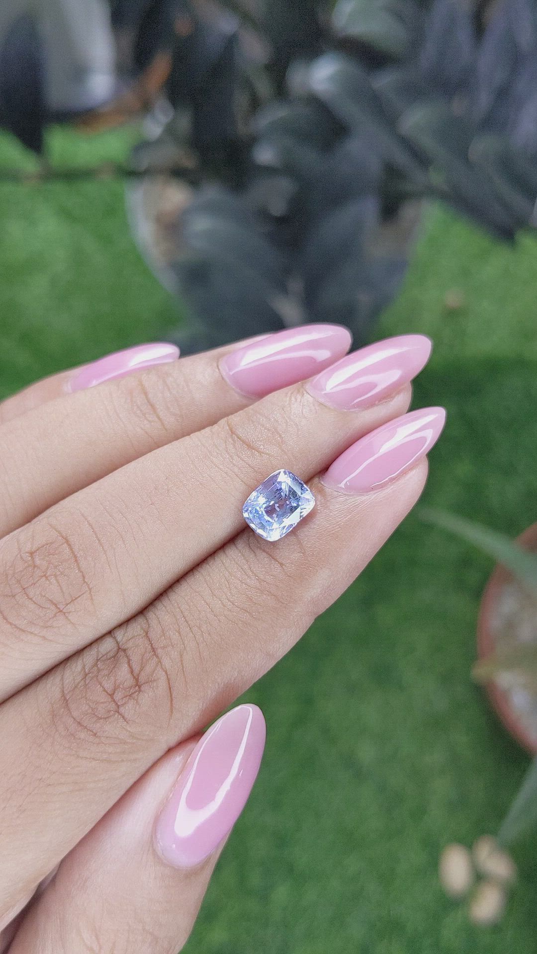 2.07 Ct. Blue Sapphire from Ceylon (Sri Lanka) Size Video