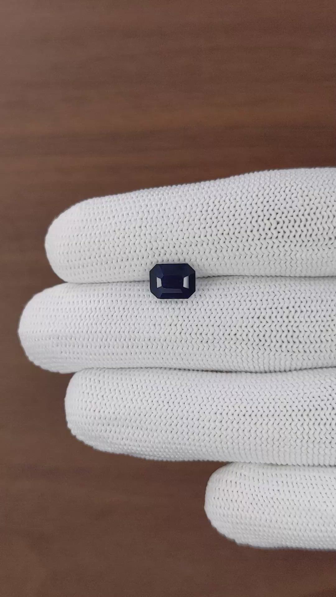 2.54 Ct. Blue Sapphire from Ceylon (Sri Lanka) Size Video