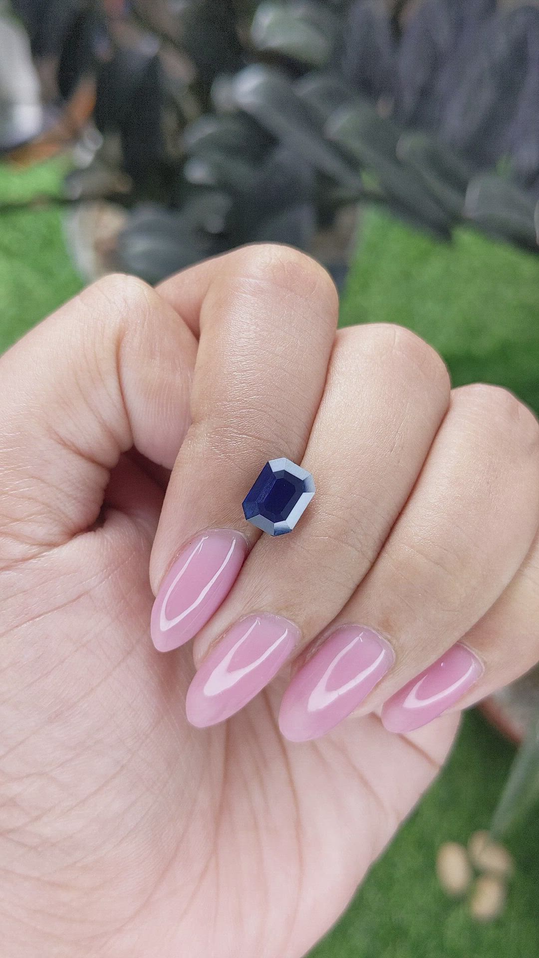 2.54 Ct. Blue Sapphire from Ceylon (Sri Lanka) Size Video