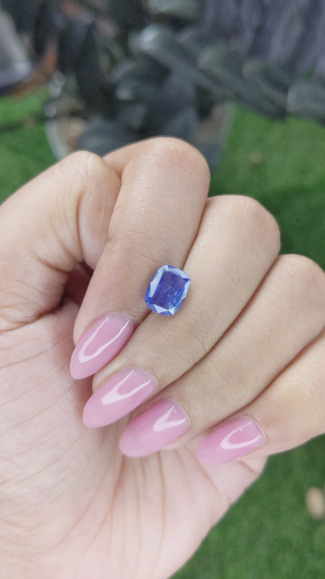 2.04 Ct. Blue Sapphire from Ceylon (Sri Lanka) Size Video