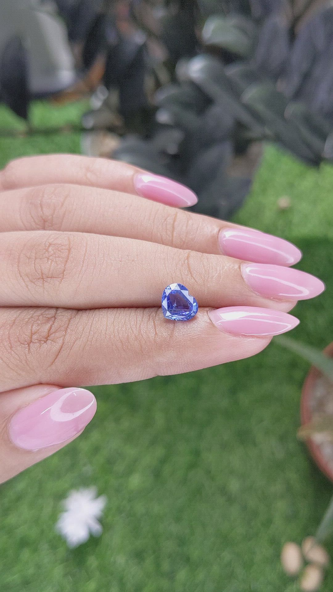 2.02 Ct. Blue Sapphire from Ceylon (Sri Lanka) Size Video