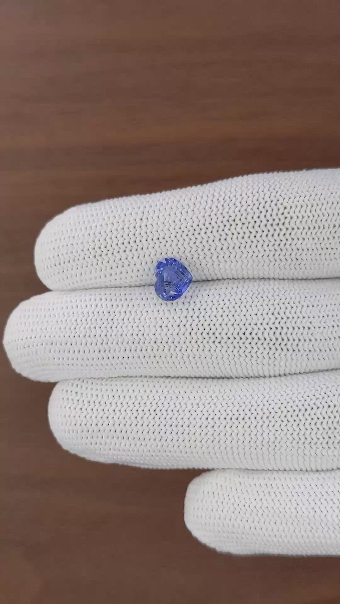 2.02 Ct. Blue Sapphire from Ceylon (Sri Lanka) Size Video