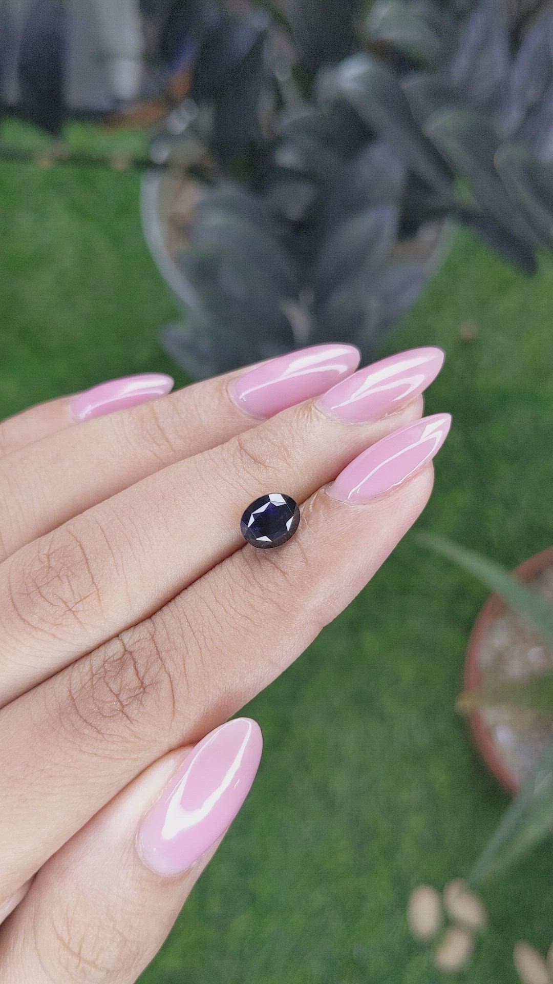 2.03 Ct. Blue Sapphire from Ceylon (Sri Lanka) Size Video