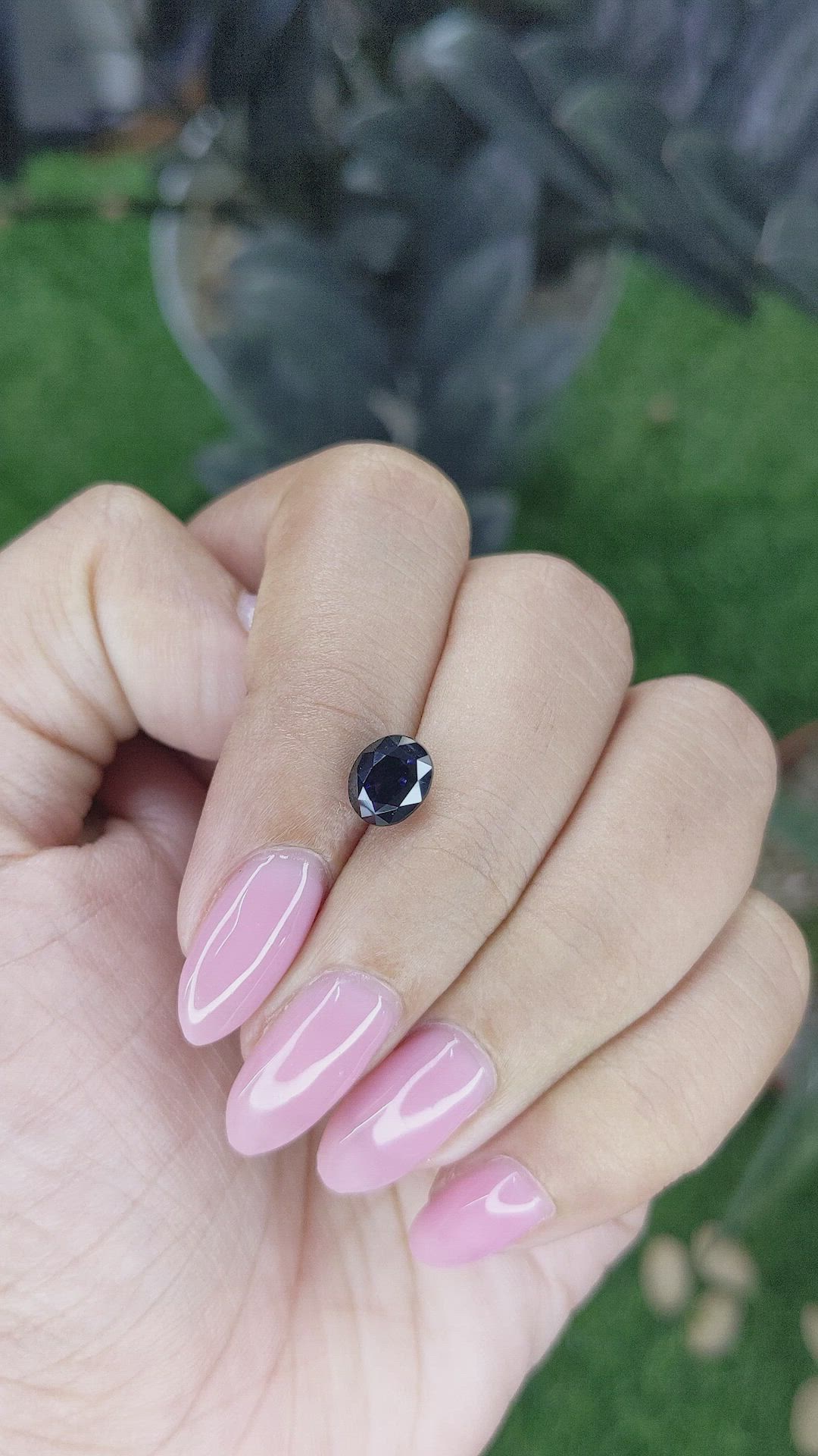 2.03 Ct. Blue Sapphire from Ceylon (Sri Lanka) Size Video