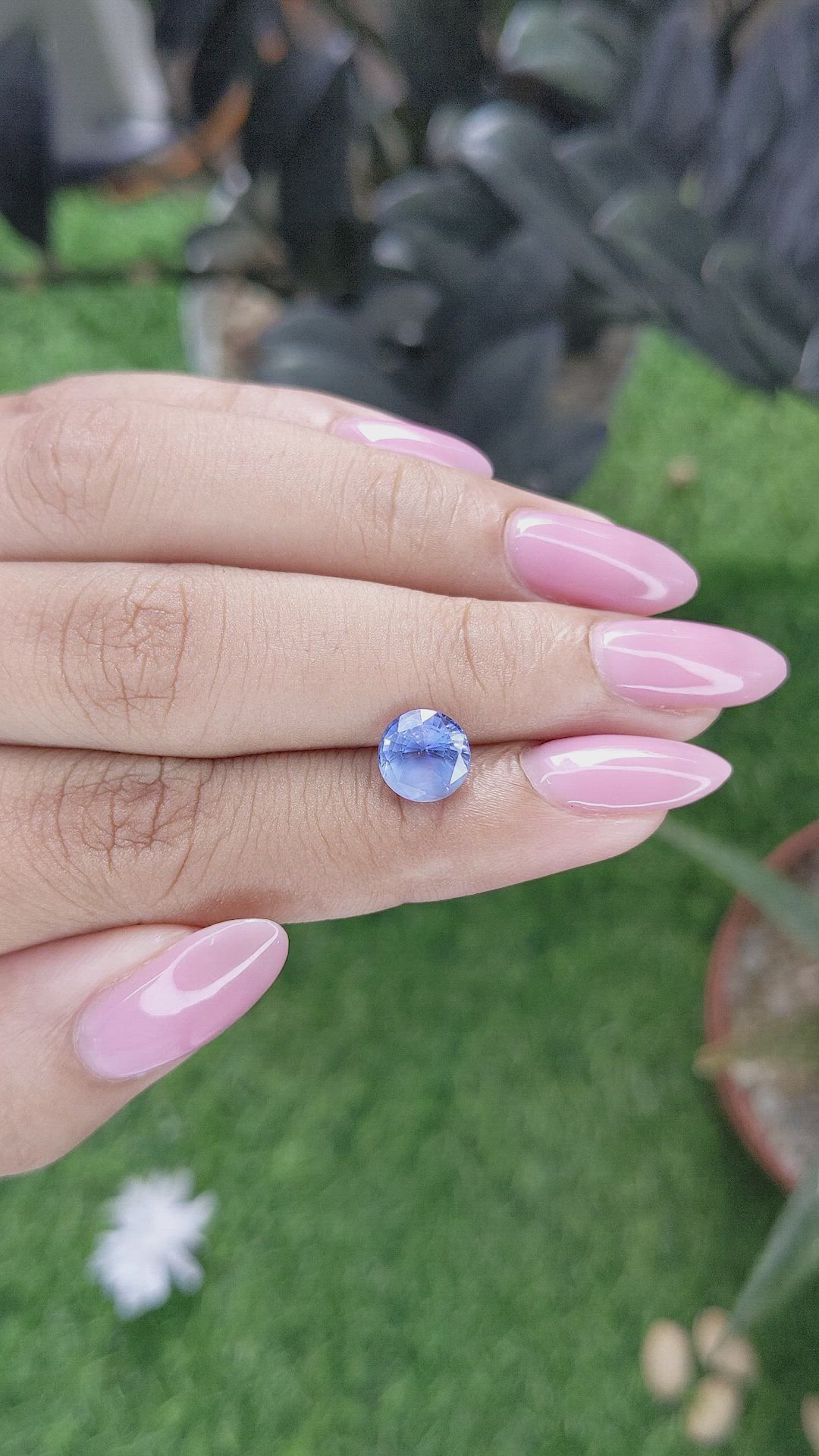 2.12 Ct. Blue Sapphire from Ceylon (Sri Lanka) Size Video