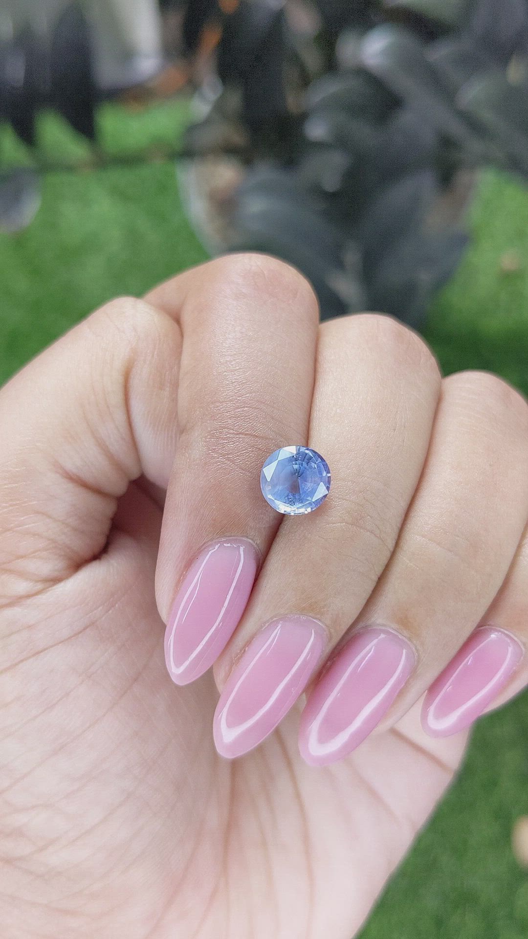 2.12 Ct. Blue Sapphire from Ceylon (Sri Lanka) Size Video