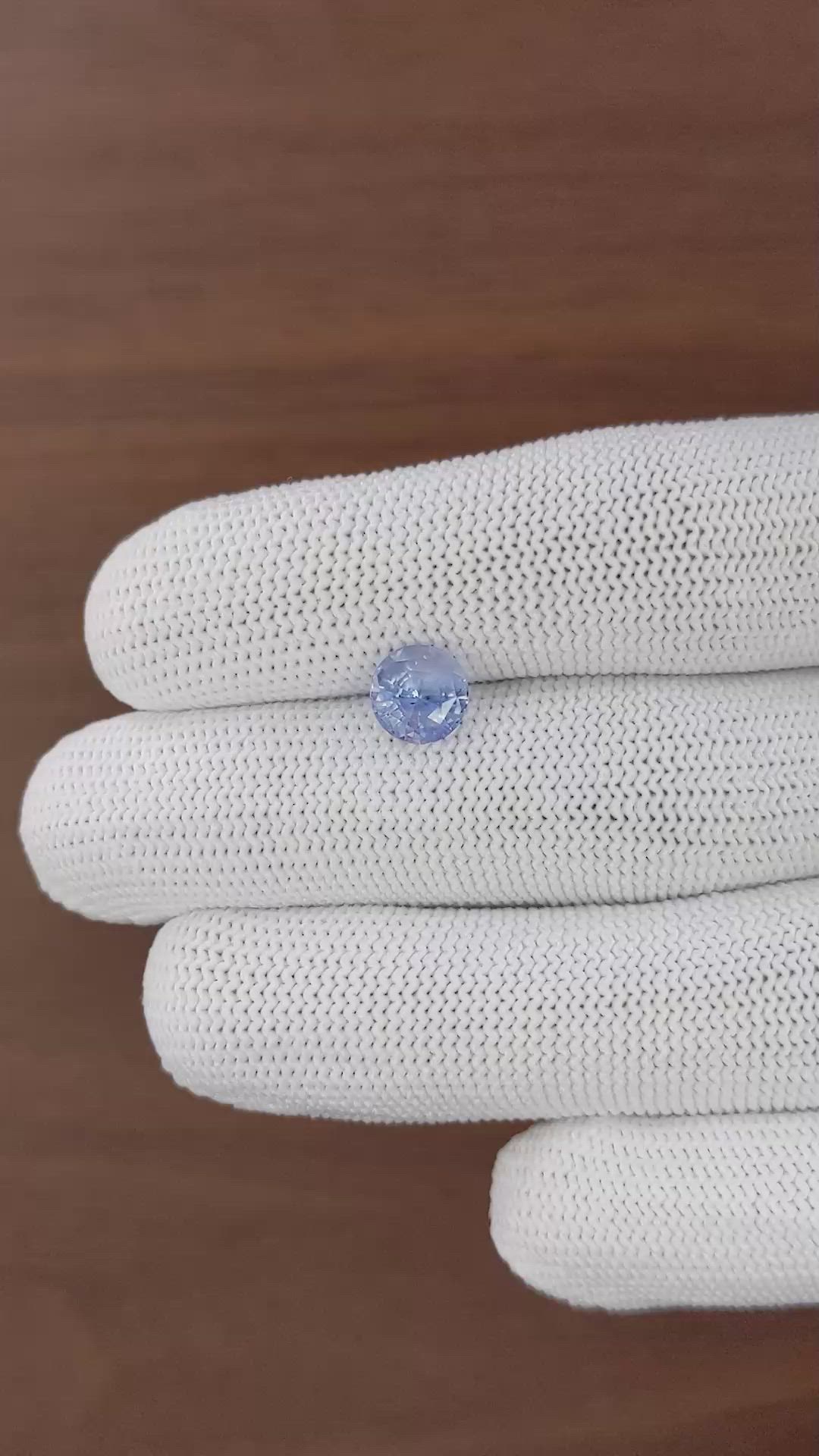 2.12 Ct. Blue Sapphire from Ceylon (Sri Lanka) Size Video