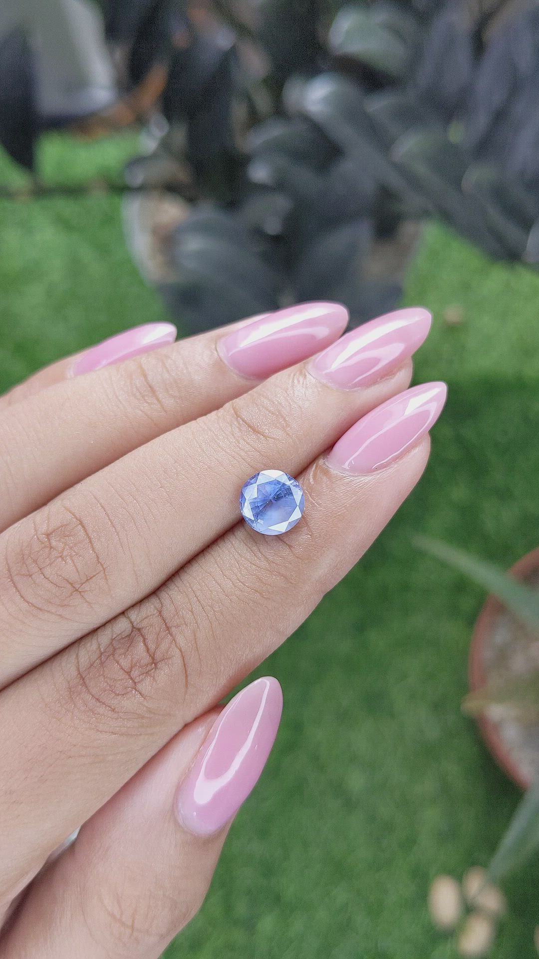 2.12 Ct. Blue Sapphire from Ceylon (Sri Lanka) Size Video